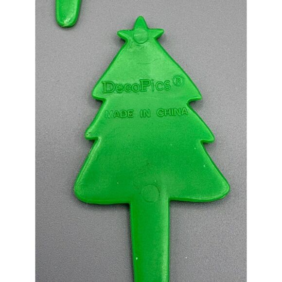 12 Vintage Cupcake Pics Christmas New Years Trees Stockings - Picture 5 of 5